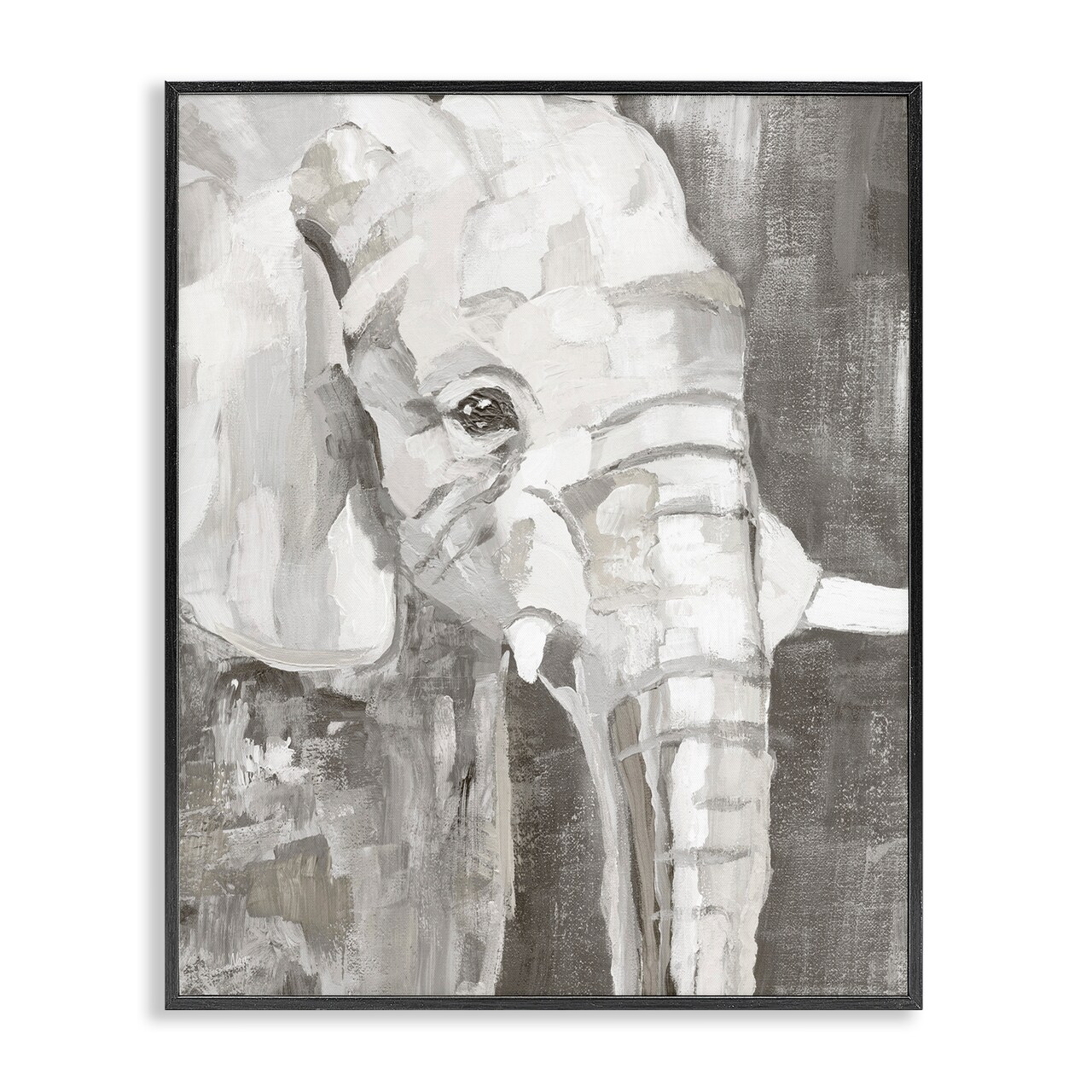 Stupell Industries Rustic Abstract Elephant Framed Giclee By Nan